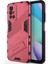 Xiaomi Redmi 10 Için Sert Pc Tpu Hibrit Düşme Önleyici Stand Telefon Kılıfı - Sıcak Pembe (Yurt Dışından) 3