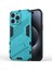 iPhone 15 Pro Için Sert Pc Tpu Hibrit Düşme Önleyici Stand Telefon Kılıfı - Mavi (Yurt Dışından) 3