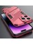 iPhone 15 Pro Için Sert Pc Tpu Hibrit Düşme Önleyici Stand Telefon Kılıfı - Sıcak Pembe (Yurt Dışından) 5