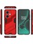 Oneplus Nord Ce3 /oppo K11 Için Sert Pc Tpu Hibrit Düşme Önleyici Stand Telefon Kılıfı - Kırmızı (Yurt Dışından) 2