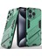 iPhone 15 Pro Için Sert Pc Tpu Hibrit Düşme Önleyici Stand Telefon Kılıfı - Yeşil (Yurt Dışından) 1