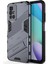 Xiaomi Redmi 10 Için Sert Pc Tpu Hibrit Düşme Önleyici Stand Telefon Kılıfı - Gri (Yurt Dışından) 3