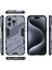 iPhone 15 Pro Için Sert Pc Tpu Hibrit Düşme Önleyici Stand Telefon Kılıfı - Gri (Yurt Dışından) 2