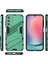 Samsung Galaxy A25 Için Sert Pc Tpu Hibrit Düşme Önleyici Stand Telefon Kılıfı - Yeşil (Yurt Dışından) 2