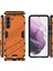 Samsung Galaxy S22+ 5g Için Sert Pc Tpu Hibrit Düşme Önleyici Stand Telefon Kılıfı - Turuncu (Yurt Dışından) 2