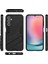 Samsung Galaxy A25 Için Sert Pc Tpu Hibrit Düşme Önleyici Stand Telefon Kılıfı - Siyah (Yurt Dışından) 2