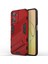 Realme 10 4g Için Sert Pc Tpu Hibrit Düşme Önleyici Stand Telefon Kılıfı - Kırmızı (Yurt Dışından) 3