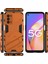 Oppo A54 5G/A74 5G/A93 5g/oneplus Nord N200 Için Sert Pc Tpu Hibrit Düşme Önleyici Stand Telefon Kılıfı - Turuncu (Yurt Dışından) 1