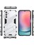 Samsung Galaxy A25 Için Sert Pc Tpu Hibrit Düşme Önleyici Stand Telefon Kılıfı - Beyaz (Yurt Dışından) 2