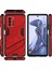 Xiaomi 11T / 11T Pro Için Sert Pc Tpu Hibrit Düşme Önleyici Stand Telefon Kılıfı - Kırmızı (Yurt Dışından) 2