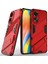 Oppo A78 4g Için Sert Pc Tpu Hibrit Düşme Önleyici Stand Telefon Kılıfı - Kırmızı (Yurt Dışından) 1