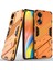 Oppo A78 4g Için Sert Pc Tpu Hibrit Düşme Önleyici Stand Telefon Kılıfı - Turuncu (Yurt Dışından) 1
