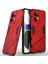 Xiaomi Redmi Note 12 4g Için Sert Pc Tpu Hibrit Düşme Önleyici Stand Telefon Kılıfı - Kırmızı (Yurt Dışından) 1