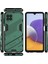 Samsung Galaxy A22 4g Için Sert Pc Tpu Hibrit Düşme Önleyici Stand Telefon Kılıfı - Yeşil (Yurt Dışından) 2