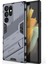 Samsung Galaxy S22 Ultra 5g Için Sert Pc Tpu Hibrit Düşme Önleyici Stand Telefon Kılıfı - Gri (Yurt Dışından) 3