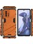 Xiaomi 11T / 11T Pro Için Sert Pc Tpu Hibrit Düşme Önleyici Stand Telefon Kılıfı - Turuncu (Yurt Dışından) 2