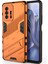 Xiaomi 11T / 11T Pro Için Sert Pc Tpu Hibrit Düşme Önleyici Stand Telefon Kılıfı - Turuncu (Yurt Dışından) 3