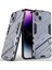 iPhone 14 Için Sert Pc Tpu Hibrit Düşme Önleyici Stand Telefon Kılıfı - Gri (Yurt Dışından) 1
