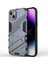 iPhone 14 Için Sert Pc Tpu Hibrit Düşme Önleyici Stand Telefon Kılıfı - Gri (Yurt Dışından) 4
