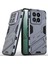Xiaomi 14 Için Sert Pc Tpu Hibrit Düşme Önleyici Stand Telefon Kılıfı - Gri (Yurt Dışından) 1