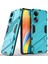 Oppo A78 4g Için Sert Pc Tpu Hibrit Düşme Önleyici Stand Telefon Kılıfı - Mavi (Yurt Dışından) 1