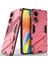 Oppo A78 4g Için Sert Pc Tpu Hibrit Düşme Önleyici Stand Telefon Kılıfı - Sıcak Pembe (Yurt Dışından) 1