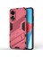 Oppo A78 4g Için Sert Pc Tpu Hibrit Düşme Önleyici Stand Telefon Kılıfı - Sıcak Pembe (Yurt Dışından) 3