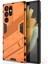 Samsung Galaxy S22 Ultra 5g Için Sert Pc Tpu Hibrit Düşme Önleyici Stand Telefon Kılıfı - Turuncu (Yurt Dışından) 3
