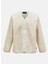 Bej Erkek V Yaka Bol Kesim Polar Sweatshırt G79060020_M Heavy Pile Cardigan 1
