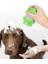 Kedi Köpek Silikon Uçlu Sabun Hazneli Masaj ve Yıkama Köpek Kedi Yıkama İçin Masaj Fırça Aparatı, Yeşil 3