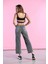 Antrasit Normal Bel Wide Leg Jeans 5