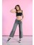 Antrasit Normal Bel Wide Leg Jeans 4