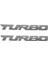 2X TURBO Evrensel Araba Motosiklet Oto 3D Metal Amblem Rozet çıkartma, Gümüş (Yurt Dışından) 1