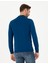 Erkek İndigo Slim Fit Yarım Balıkçı Yaka Yün Karışımlı Basic Triko Kazak 50270055-VR106 5