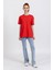 La Bayan O Yaka Düz Basıc K.kol Tshırt Kırmızı 1