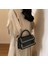 Kadın Yeni Retro Düz Renk Basit Mizaç Omuz Crossbody Çanta (Yurt Dışından) 3