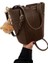 Kadınların Yeni Kore Tarzı Retro Moda Dikey Çizgili Süet Omuz Crossbody Çanta (Yurt Dışından) 1