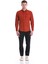 Kiremit Slim Fit Düz 100% Pamuklu Düğmeli Yaka Uzun Kollu Klasik Gömlek 2
