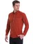 Kiremit Slim Fit Düz 100% Pamuklu Düğmeli Yaka Uzun Kollu Klasik Gömlek 4