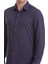 Lacivert Slim Fit Baskılı 100% Pamuklu Slim Yaka Uzun Kollu Baskılı Casual Gömlek 5