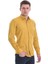 Hardal Slim Fit Düz 100% Pamuklu Düğmeli Yaka Uzun Kollu Klasik Gömlek 1