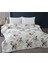 Tek Kişilik Baskılı Ranforce Nevresim Seti Beyaz Kahve Çiçekli 8696474231525 1