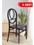 4 Adet Phoenix Siyah Sandalye / Balkon-Bahçe-Mutfak 1