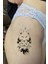 Kurt Geyik ve Çiçek Geçici Dövme Tattoo 1