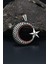 Gümüş Ay Yıldızlı Kolye Ucu 925 Ayar Gümüş 1
