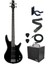 GSR180-BK Siyah 4 Telli Elektro Bas Gitar Set 1