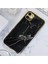 Apple iPhone 11 Marble Parlak Mermer Desenli Cam Kare Telefon Kılıfı 1