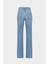 AÇELYAOKCU High Waist Straight Leg Düz Paça Dikişsiz Jean 2