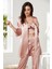 Kadın 2075 Saten Kuşaklı 3'lü Pijama Takım 2