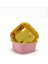 Muffin Kek Kapsülü Kare Pembe-Altın 25li 4